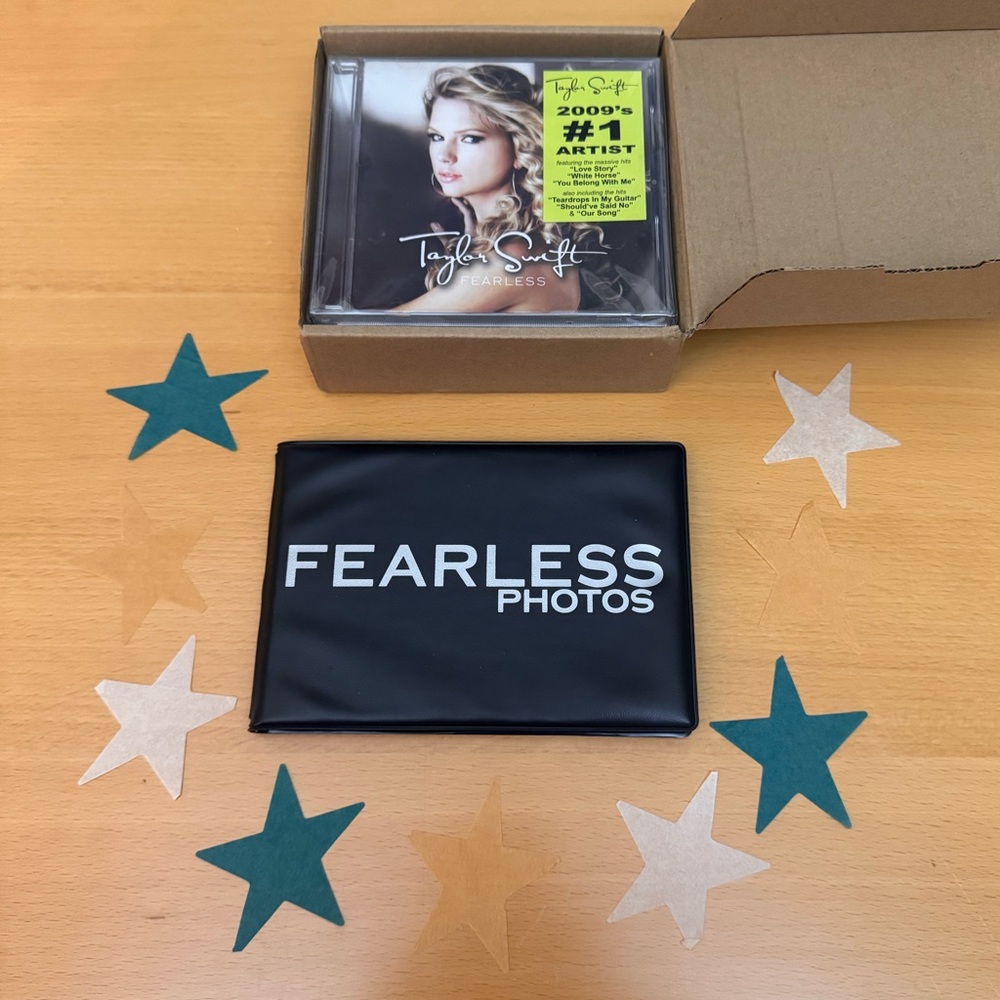SEALED Taylor Swift Fearless International CDs - set of 4 + Fearless VIP photos